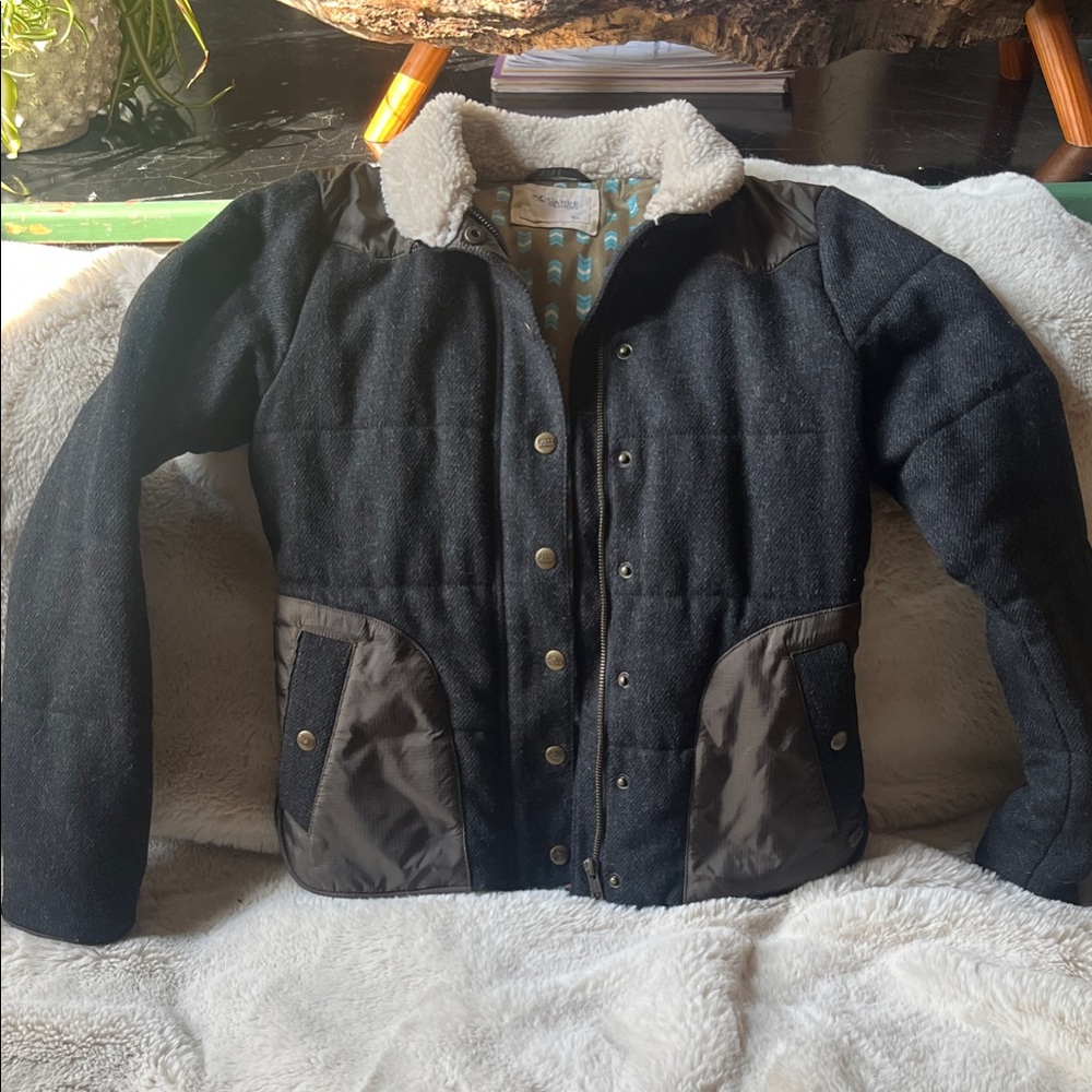 Carve Designs Black and Brown Bomber Jacket